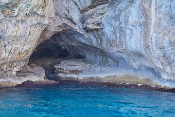 The coastline of the island of Capri, Campanian Archipelago, Italy	
