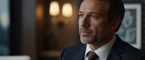 Showcase the accuracy and speed of AI technology in data analysis by creating an image of a businessman using a tablet to analyze complex data sets in real-time, with a digital interface overlaid