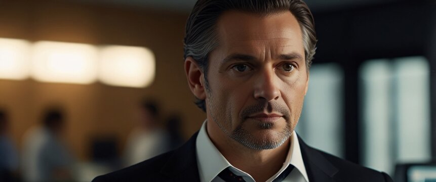 Showcase the accuracy and speed of AI technology in data analysis by creating an image of a businessman using a tablet to analyze complex data sets in real-time, with a digital interface overlaid