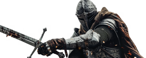 Knight isolated on transparent background