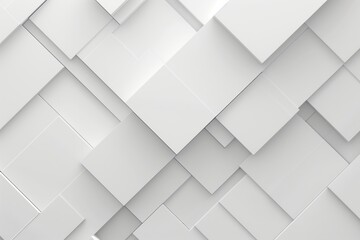 Fototapeta premium Minimalist Grey Geometric Patterns on White Background