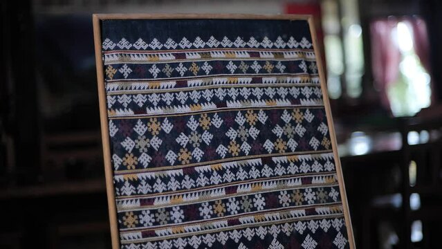 The culture and traditions of the lu mien ethnic group are reflected in their traditional clothing, which features unique decorations and creative textile patterns specific to their tribe.Thailand2023