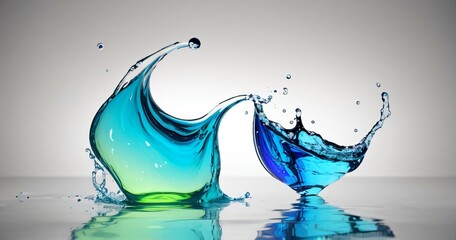 3D Splash Gradient Background Wallpaper