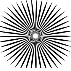 Obraz premium Sunburst element radial_stripes or sunburst design.