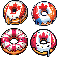 National Canada Donut Day vector design