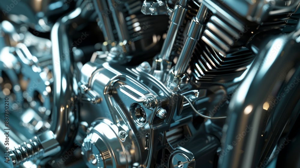 Aufkleber a fragment of the engine is depicted for an auto concept design background.