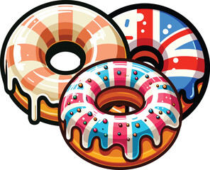 United Kingdom National Donut Day vector design