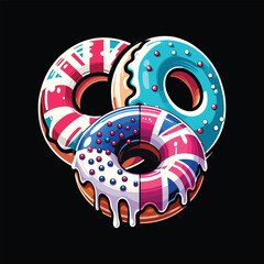 United Kingdom National Donut Day vector design