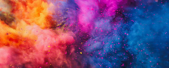 Abstract mix of vibrant colors