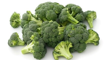 White backdrop, broccoli isolated on white clean backgrounds