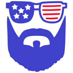 USA Beard Face