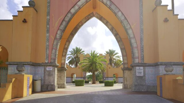 Opa Locka. Miami Florida. USA. Historic landmark. Architectural feature arch