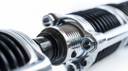 An image of a car radiator, a spare part, is isolated on a white background.