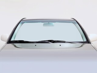 Front windshield of a car clean and clear, offering a broad canvas for mockup.