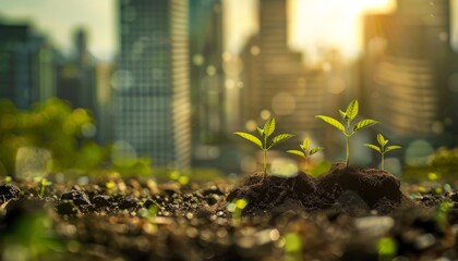 Innovative investment imagery visualizing economic growth and financial development