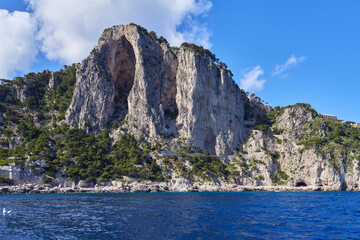 The coastline of the island of Capri, Campanian Archipelago, Italy	