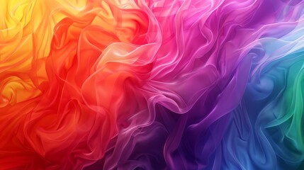 Fototapeta premium LGBT community flag colors in a rainbow gradient, forming an abstract background cover for Pride Month web design (copy space, pride theme, surreal, Composite, social media backdrop)