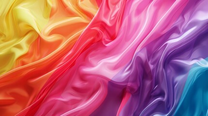 Rainbow gradient abstract background for web design, featuring LGBT community flag colors, celebrating Pride Month (close up, celebration theme, vibrant, Multilayer, digital art backdrop)