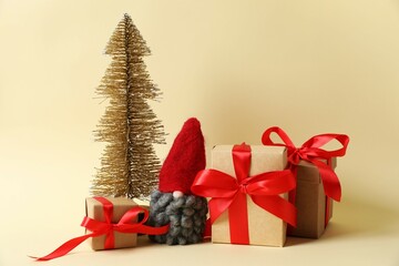 christmas tree and gifts