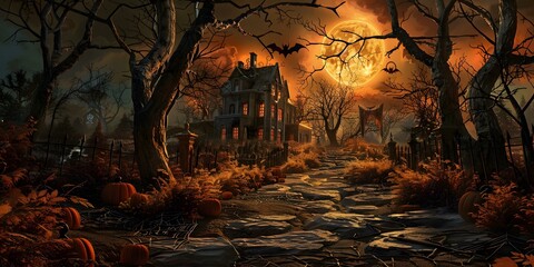 Halloween Pumpkin House