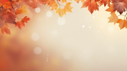 autumn leaves background, generative ai