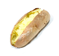 baked potato in isolated background 