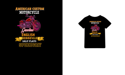 3. American Custom motorcycle t shirt