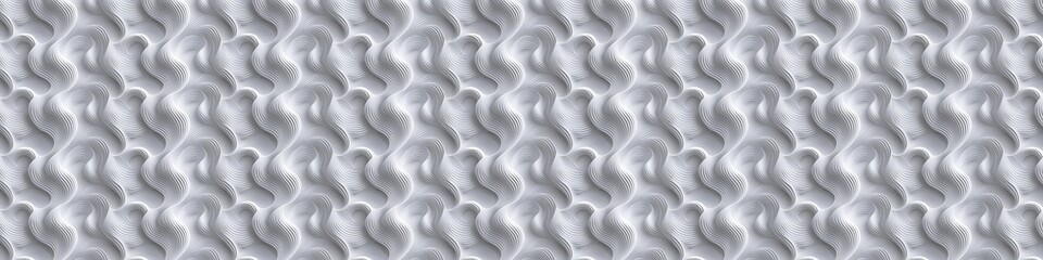 A white and silver patterned background with a few white hands