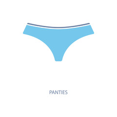 panties concept line icon. Simple element illustration. panties concept outline symbol design.