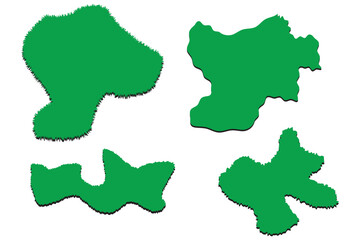 Torn paper frames with rough edges vector set. White square shapes with ripped jagged borders on Black background. Vintage grunge boxes for collage, text, banner, sticker design .eps 10