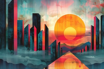 Abstract meaning of place of power, illustration, AI generated