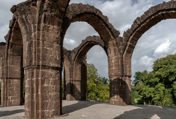 Bara Kaman is the unfinished mausoleum of Ali Adil Shah II in Bijapur, India.