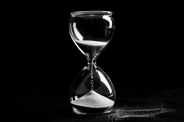 Crafting a powerful metaphor. sand hourglass symbolizes the passage of time and its impact