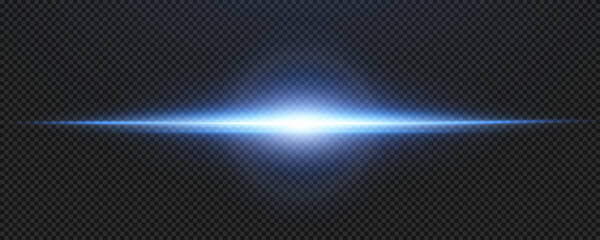 Set of realistic vector blue stars png. Set of vector suns png. Blue flares with highlights. Horizontal light lines, laser, flash.	
