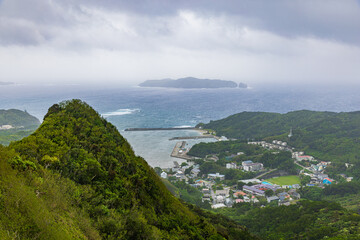 Fototapeta premium 小笠原諸島・母島 乳房山展望から望む風景 