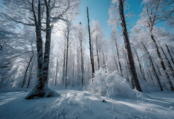winter forest in the winter