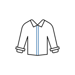 jacket concept line icon. Simple element illustration. jacket concept outline symbol design.