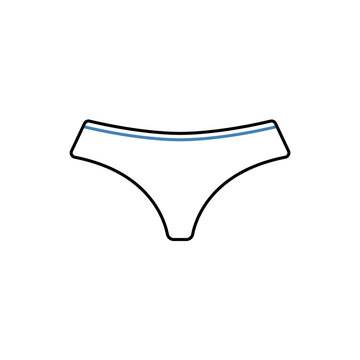 recommend clip art: panties concept line icon. Simple element illustration. panties concept outline symbol design.