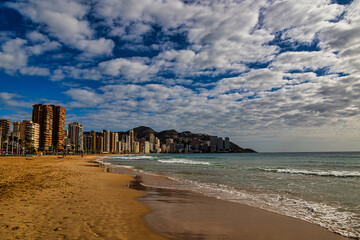 beach in the Spanish city of Benidorm Costa Blanca
