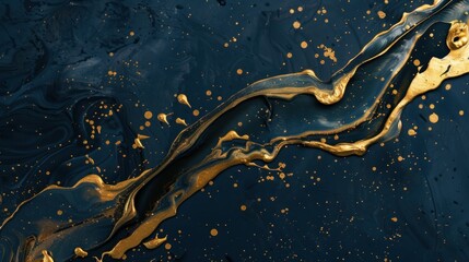 golden splashes on a dark background wallpaper