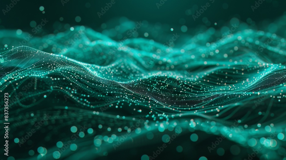 Poster background technology. rendering in 4k. network connection. visualization of big data.
