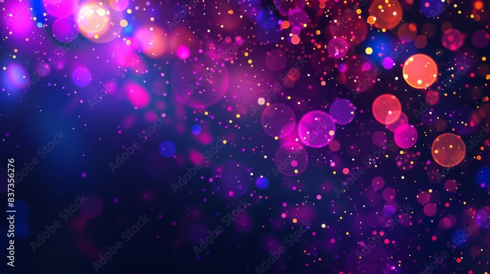 Poster a wave of musical sounds over an abstract background with dots and lines intertwined. 3d rendering.