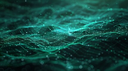 A background of abstract technology. A network connection. Big data visualization. A rendering in 4k.