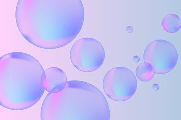 Modern realistic water bubbles, great design for any purposes. Brochure template layout. Communication concept. Brochure, leaflet, flyer, cover template.