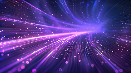 Obraz premium Digital energy transfer light background. AI generated illustration.