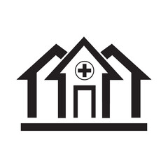 Hospital icon vector illustration design template