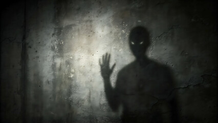 Fototapeta premium Dark shadow of person