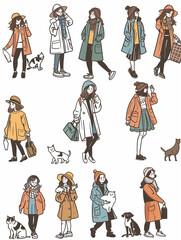 girl lifestyle comic illustration