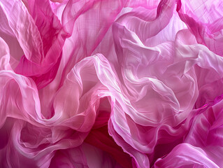 Obraz premium Hombre pink flowy fabric