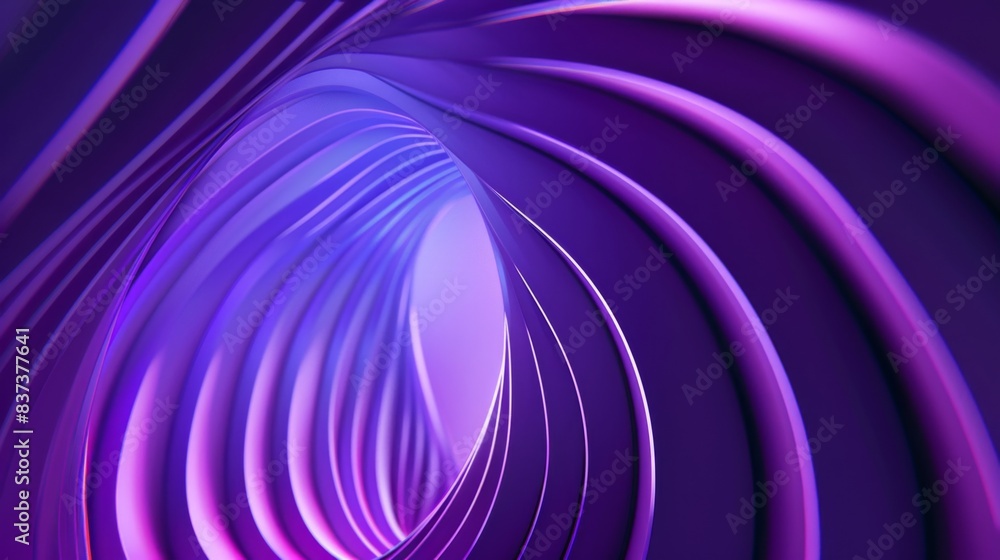 Wall mural A purple spiral with a white center